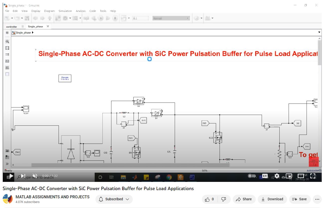 SinglePhase ACDC Converter with SiC Power Pulsation Buffer for Pulse